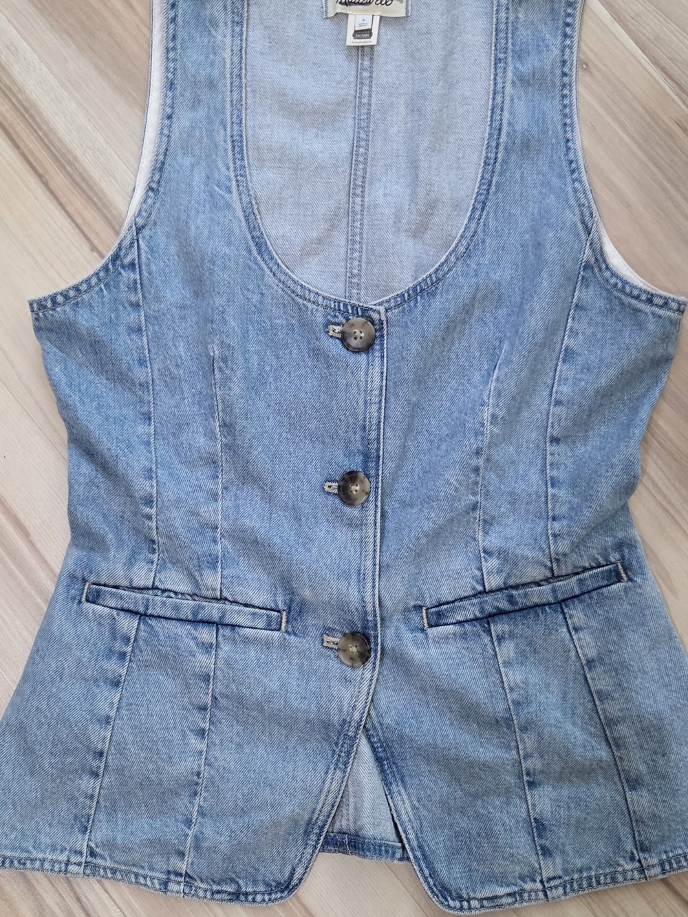 Fitted Denim Vest